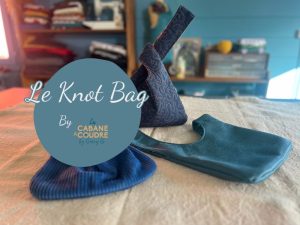 La cabane à coudre tutoriel vidéo gratuit disponible sur YouTube pour coudre un knot bag