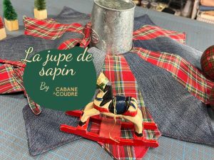 La cabane à coudre tutoriel vidéo gratuit disponible sur YouTube pour coudre une jupe de sapin