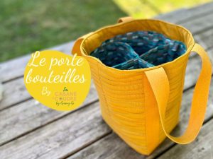 La cabane à coudre tutoriel vidéo gratuit disponible sur YouTube pour coudre un porte bouteille