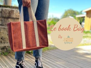 La cabane à coudre tutoriel vidéo débutant gratuit disponible sur YouTube pour coudre un book bag dans le style du tote bag dior