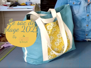 La cabane à coudre tutoriel vidéo gratuit disponible sur YouTube pour coudre le sac de plage version 2021