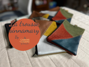 La cabane à coudre tutoriel vidéo gratuit disponible sur YouTube pour coudre la trousse sinnamary