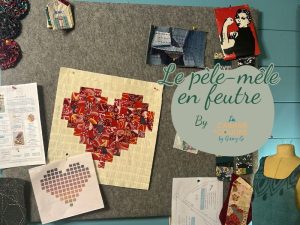 La cabane à coudre tutoriel vidéo gratuit disponible sur YouTube pour bricoler un pèle-mêle en feutre