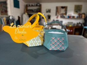 La cabane à coudre tutoriel vidéo gratuit disponible sur YouTube pour coudre un panier dodu